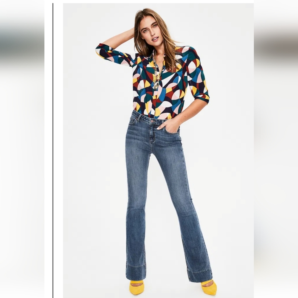 BODEN The Heswall Flared Jeans sz 10L